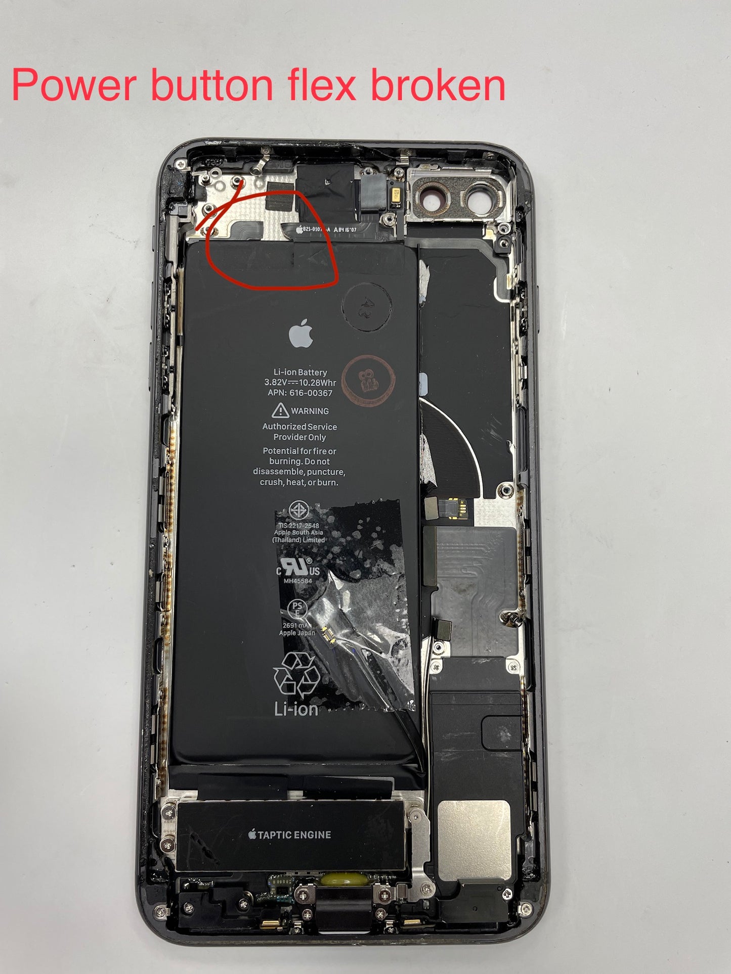 iPhone 8 Plus Rear Back Housing * Grade B/C * with Parts* Read Description*