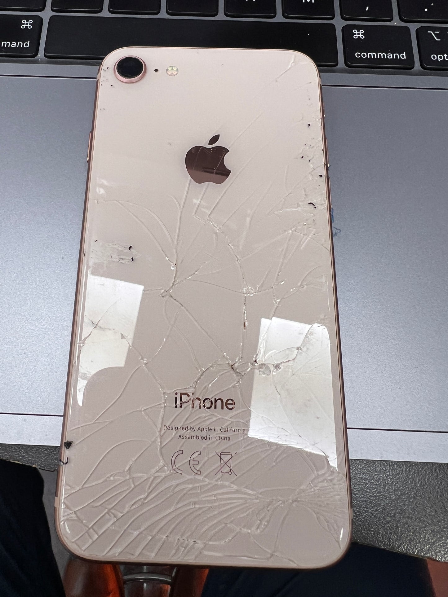 iPhone 8 Rear Back Housing * Grade B/C * with Parts* Read Description*