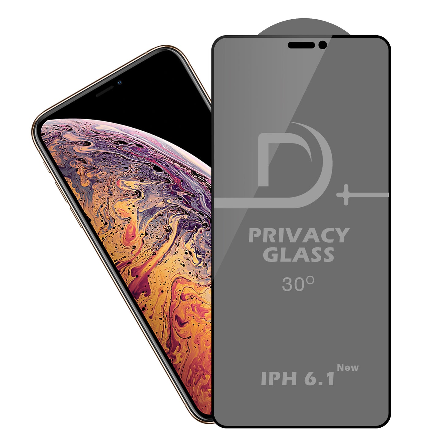 iPhone 6.1 Privacy Glass ( Pack of 10 )