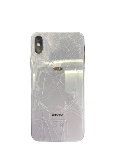 GENUINE Apple iPhone X Rear Broken Housing With Parts , For Parts Or Refurbshed
