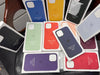 Genuine Leather iPhone 12 / 12 Pro Cover Mix Colour with Magnatic Car Charger
