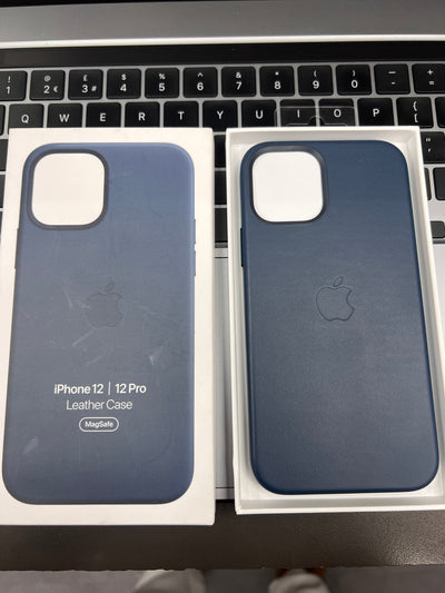 Genuine Leather iPhone 12 / 12 Pro Cover Mix Colour with Magnatic Car Charger
