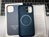 Genuine Leather iPhone 12 / 12 Pro Cover Mix Colour with Magnatic Car Charger