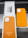 Genuine Leather iPhone 12 / 12 Pro Cover Mix Colour with Magnatic Car Charger