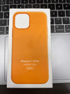 Genuine Leather iPhone 12 / 12 Pro Cover Mix Colour with Magnatic Car Charger