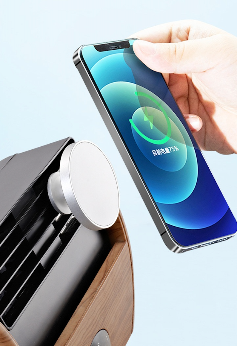Magnetic 15W (Compatible Magsafe) Wireless Car charger ( iPhone 12/13/14 Series )