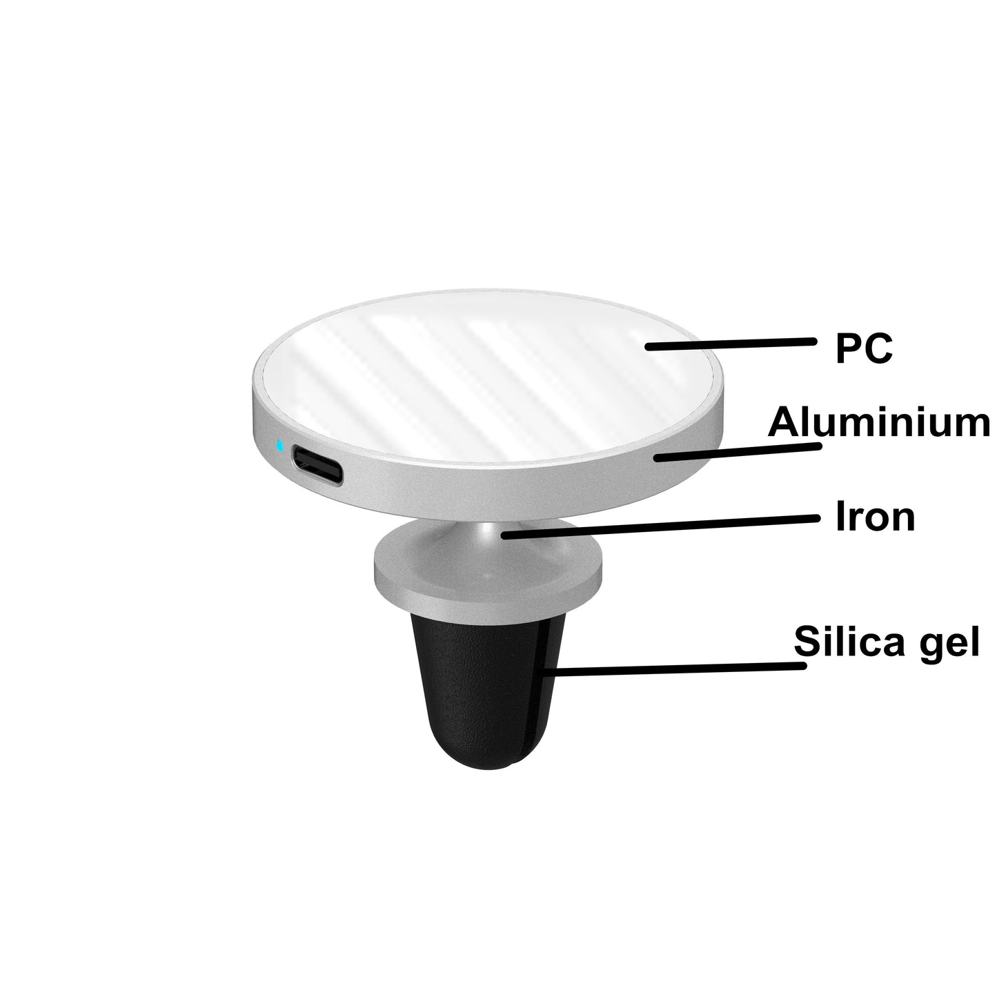 Magnetic 15W (Compatible Magsafe) Wireless Car charger ( iPhone 12/13/14 Series )